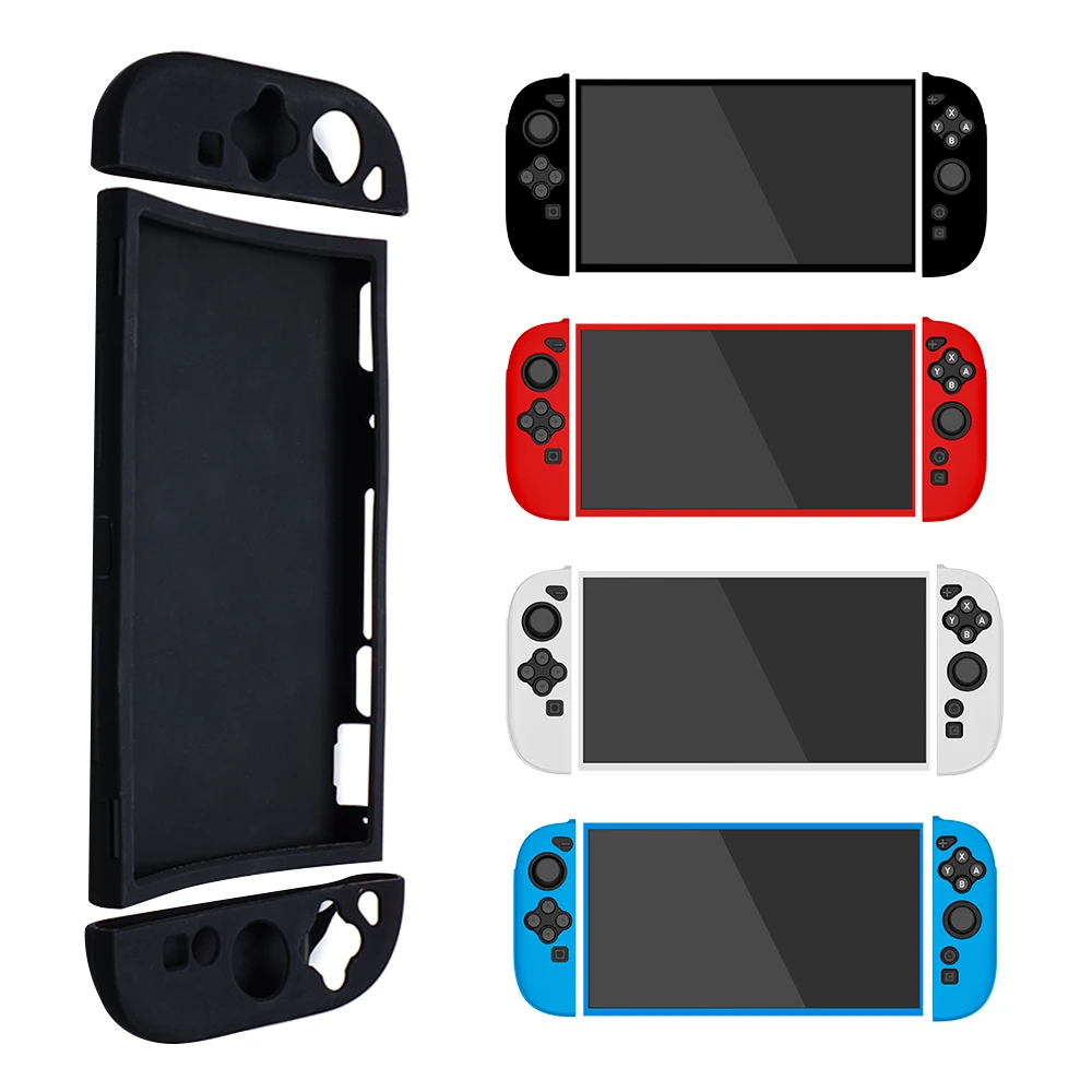 Switch 2 Funda protectora de silicona Cubierta protectora Interruptor 2/Oled NS Joy-Con Controlador Transparente TPU Protector suave - imagen 2