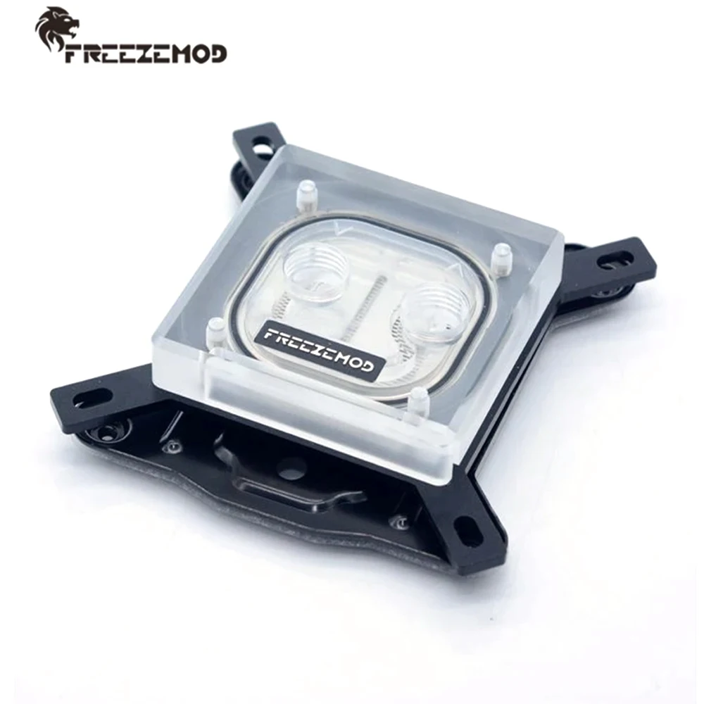 Bloque de CPU FREEZEMOD, bloques enfriadores de agua trasperantes acrílicos de cobre, líquido en aerosol para procesador Intel 115X 2011 775 INTEL-PM3D - imagen 2
