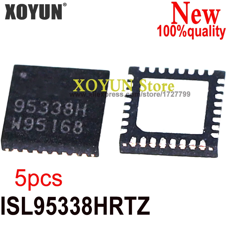 (5 piezas) 100% nuevo chipset ISL95338HRTZ ISL95338H 95338H ISL95338 95338 95338HRTZ QFN-32