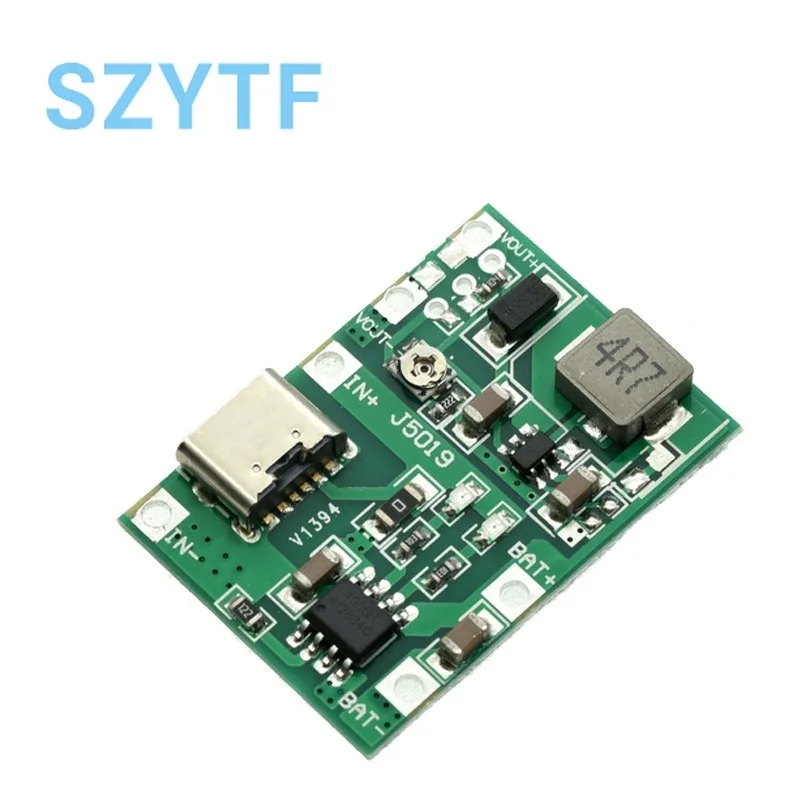 Módulo de batería 18650 de 1-50 piezas: 3,7 V/4,2 V, compatible con 5 V a 9 V, carga, refuerzo, descarga, salida ajustable de 2 A - imagen 3