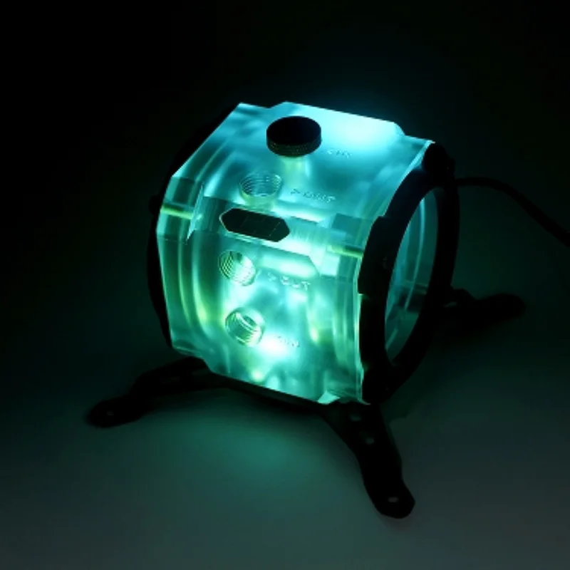 IceManCooler EVO bomba modificar cubierta para doble serie de cadena de bomba D5 conectar la parte superior para refrigeración por agua de PC G1/4' - imagen 2