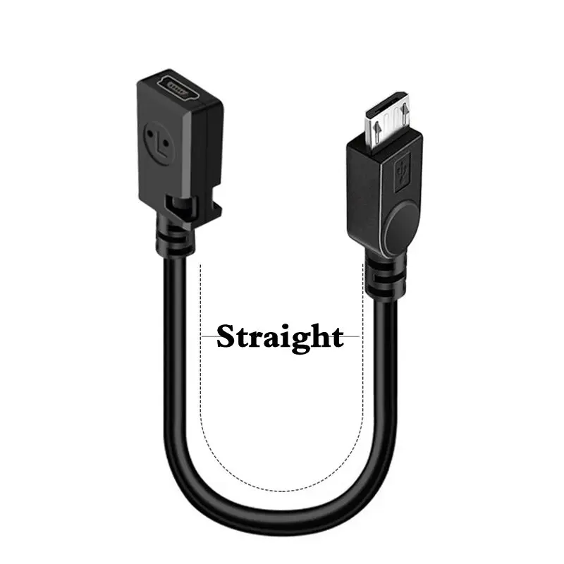 Cable adaptador V3 a V8 de 0,25 m, Mini USB hembra a Micro USB macho, Cable de datos de carga, Mini adaptador hembra de 5 pines con puerto T - imagen 3