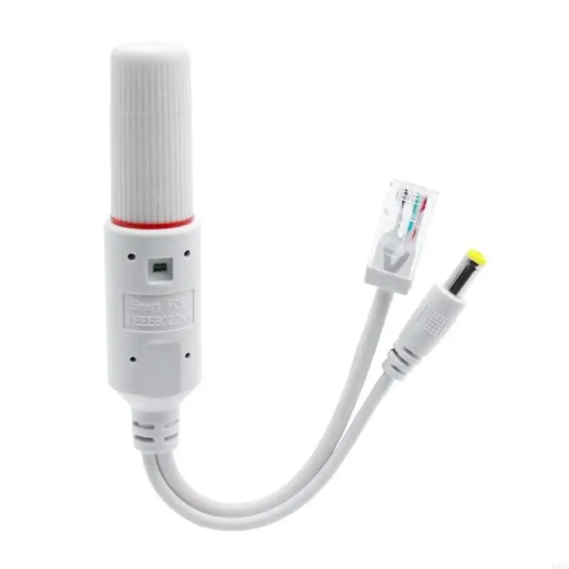 Adaptador divisor PoE Ethernet impermeable de 48V a 12V IEEE802.3af impermeable para dispositivos de red cámara de vigilancia