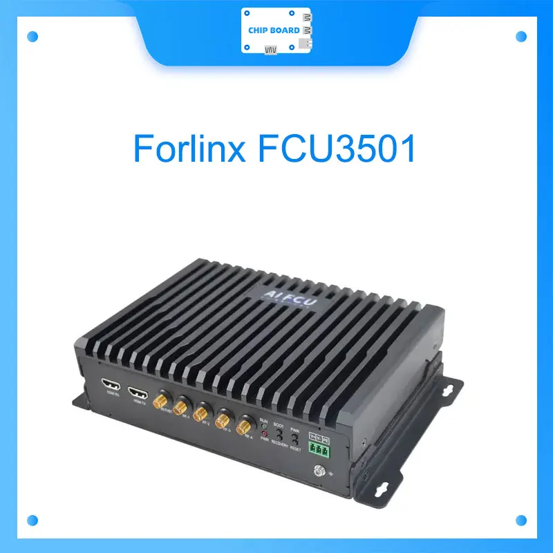 Forlinx FCU3501 RK3588J PC industrial 3x M.2 NVMe 26+6 TOPS AI 4x RS232/2x RS485 4G/5G WiFi/BT
