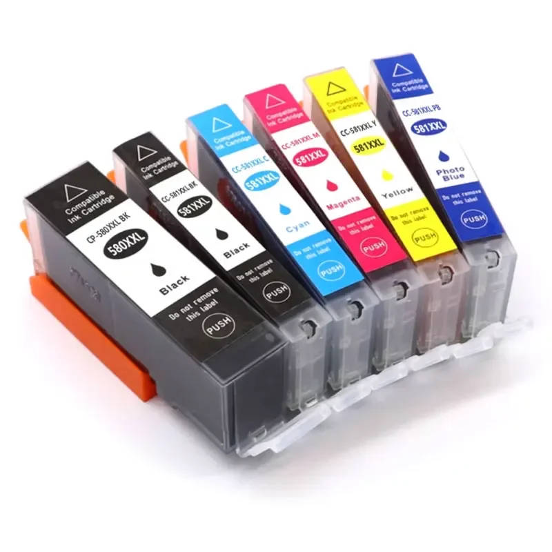 Cartuchos de tinta PGI-580 CLI-581XXL XXL para Canon TS9550/TS8350/TS6350 - Tinta de repuesto de extra alta capacidad - imagen 3