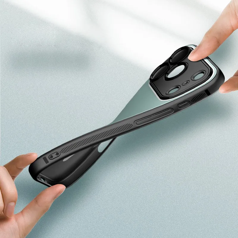 Para iPhone 17 Pro Max, 17 Pro funda ELVEV sensación de piel suave TPU protección de lente cubierta de teléfono de succión para iPhone Air - imagen 2