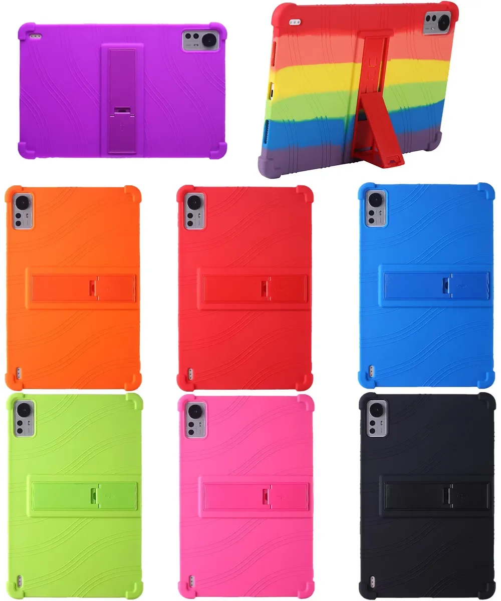 Funda para tableta Xiaomi Pad 5 Pro de 12,4 pulgadas 2022, carcasa protectora con ángulo ajustable de silicona suave - imagen 3