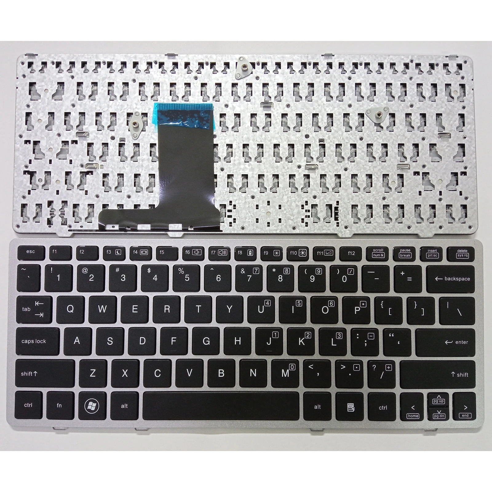 Teclado para portátil estadounidense para HP EliteBook 2560 2560p 2570 2570p 696693 -001 691658 -001