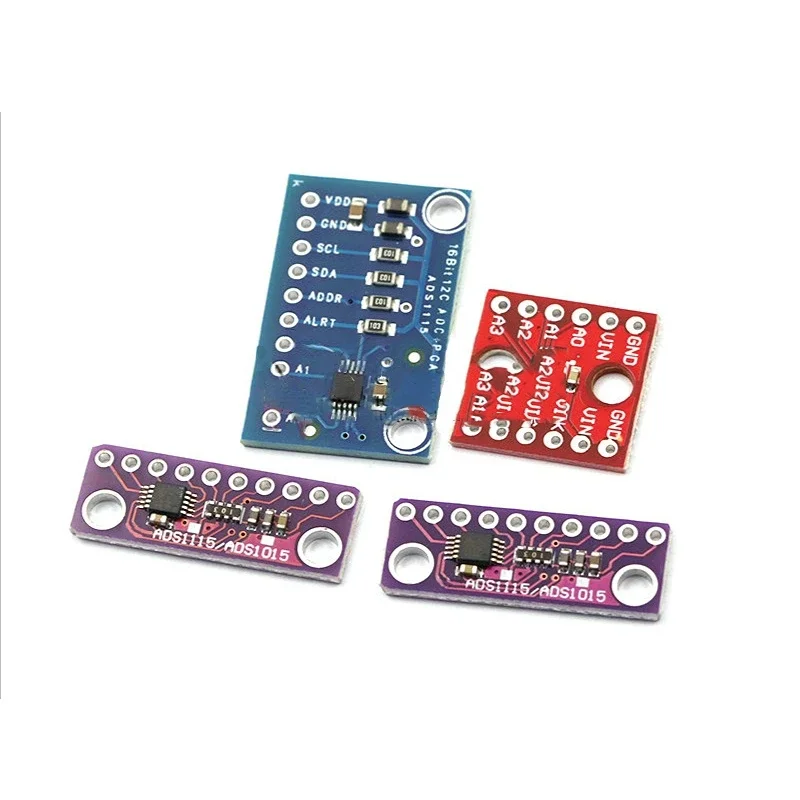 1 Uds ADS1115 ADS1015 módulo I2C de 16 bits precisión ADC Placa de desarrollo de 4 canales amplificador de ganancia profesional 2,0 V a 5,5 V para Arduino RPi - imagen 5