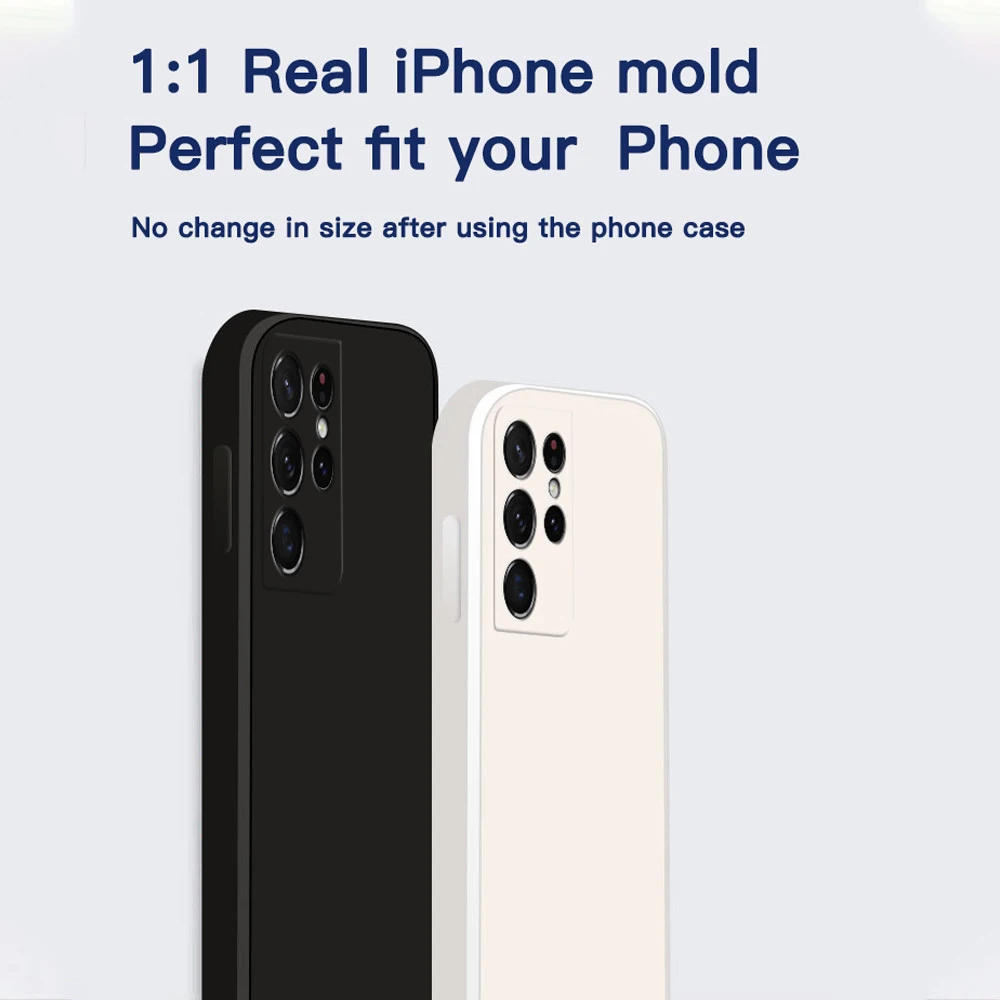 Funda cuadrada de silicona suave para teléfono Xiaomi Redmi Note 11 Pro 11S 10S 9 Pro 9S 10A 10C 9A 9C Mi 11T Lite POCO X3 X4 - imagen 4