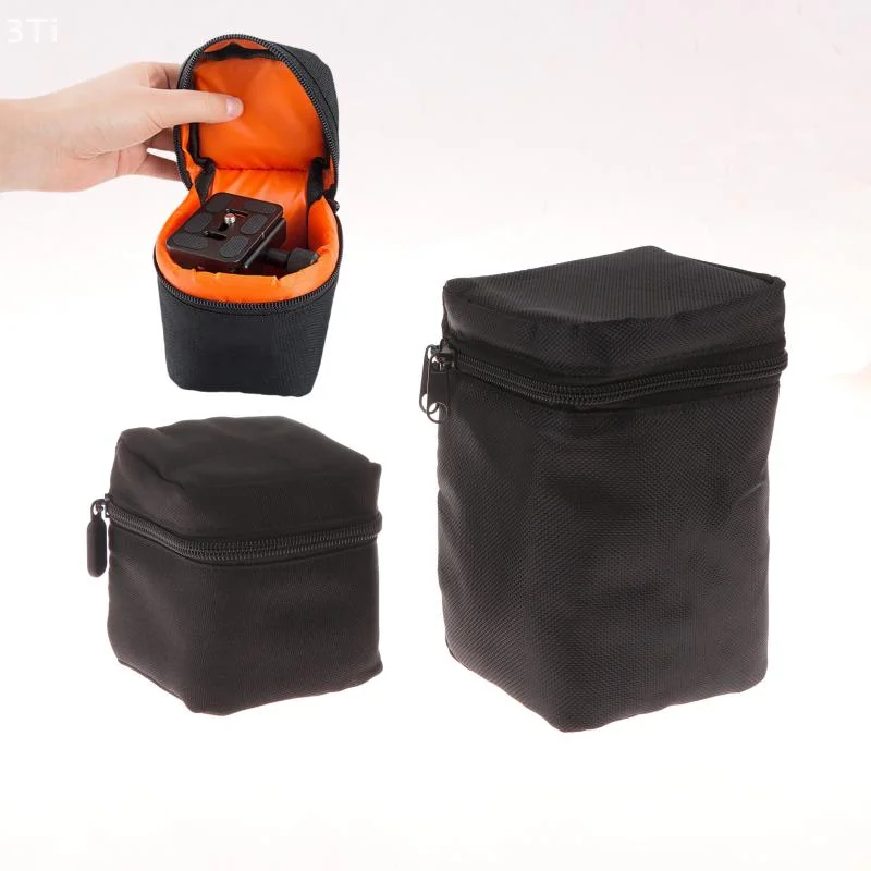 Bolsa para lentes de cámara portátil, suministros de fotografía, bolsa protectora para lentes de cámara DSLR de 10/17cm de altura, 1 unidad - imagen 2