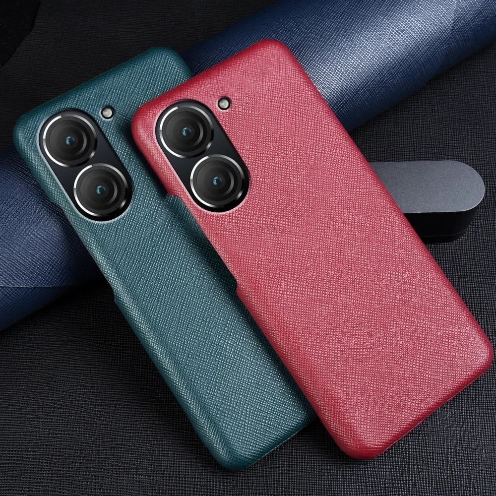 Funda de cuero auténtico Premium para Asus Zenfone 9 fundas de teléfono y Zenfone 8 Funda trasera Protector Capa Shell - imagen 3
