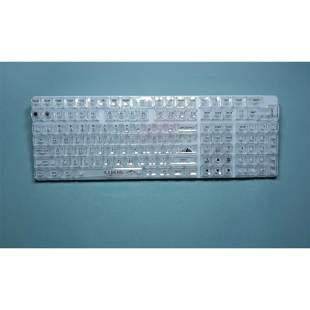 White. Black letters