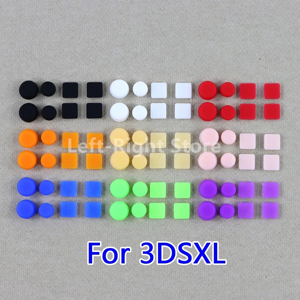 150 juegos de cubierta de pies de tornillo de carcasa frontal y trasera para 3DS XL LL 3DSXL almohadillas de goma para tornillos cubierta de orificio de tornillos LCD - imagen 2