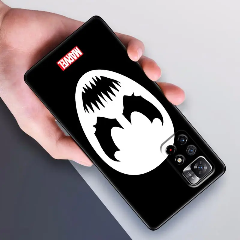 Marvel Venom Black Art Poco F6 Pro Fundas para Xiaomi Poco X3 NFC X6 X4 X5 Pro M4 M5 M6 F3 F4 F5 14 13T Pro funda trasera para teléfono - imagen 4