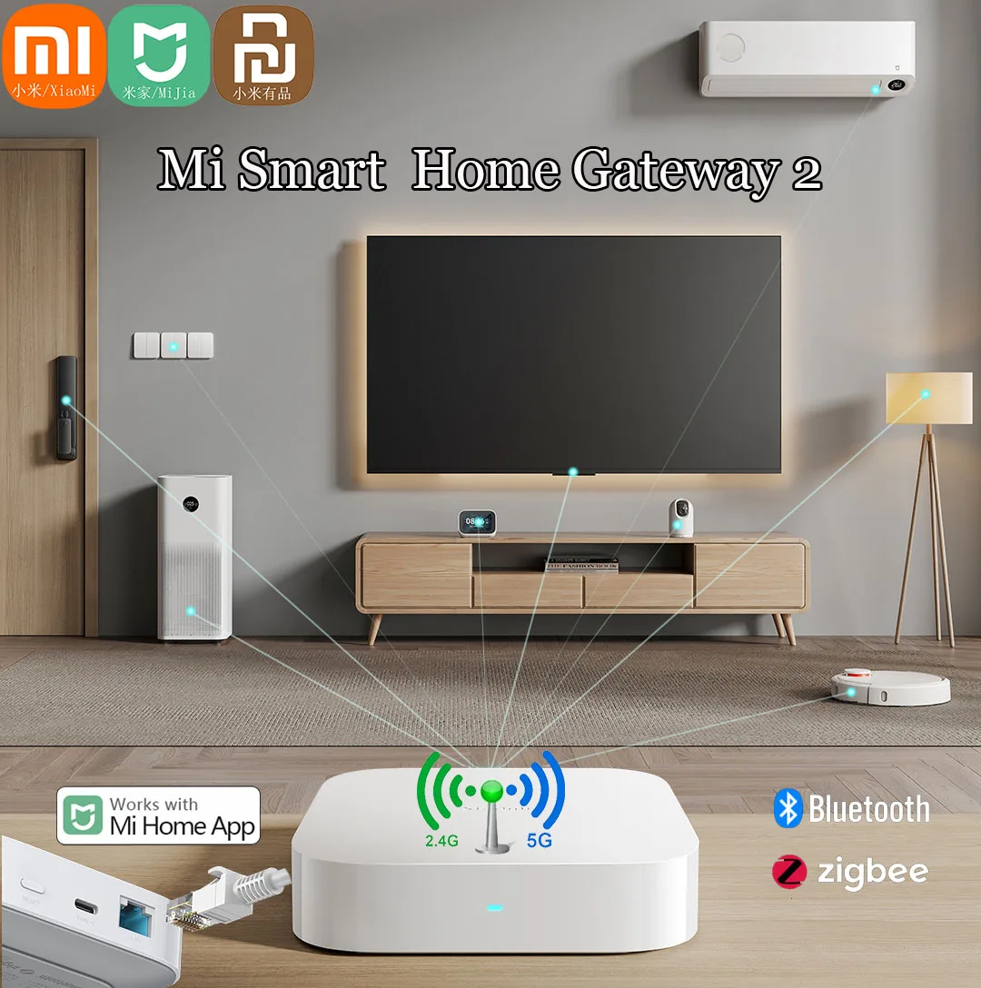 Xiaomi Mijia-sistema de alarma para puerta de casa inteligente, Sensor de temperatura, Control de Radio, Yi Camers, Mi