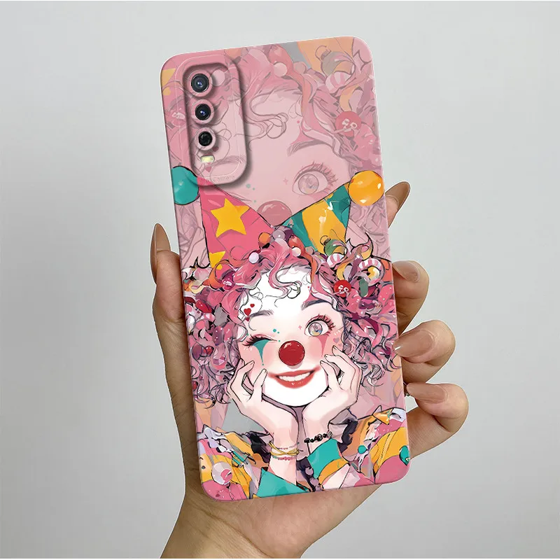 Para Vivo V2027 V2028 Y20 Y20i Funda bonita mariposa flores silicona suave TPU Funda para Vivo Y11s Y12s Y 20 i Funda de teléfono - imagen 4