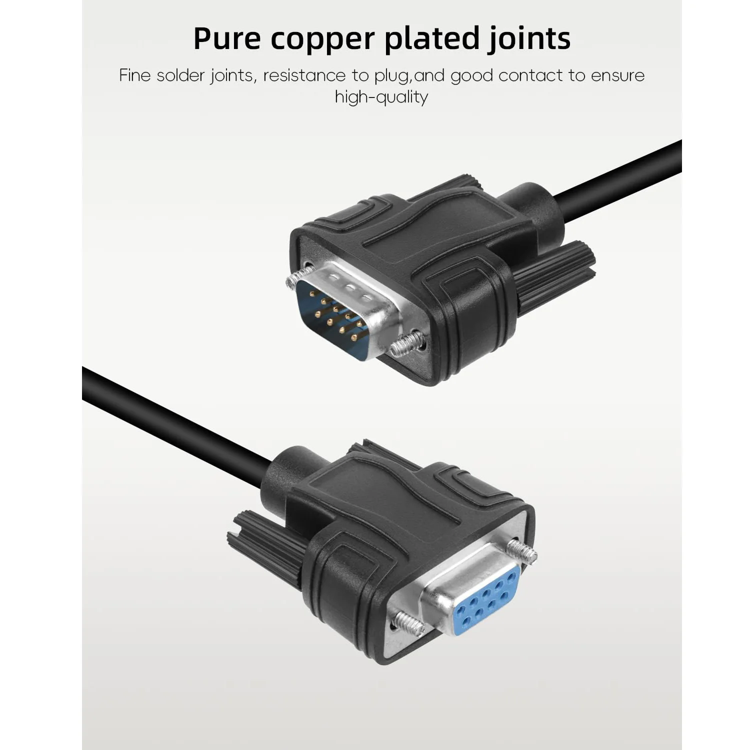 DB9 D-SUB 9 pines RS232 macho hembra a AV 8 pines perno Terminal de tornillo adaptador sin soldadura Cable conector módulo de señal de Host de computadora - imagen 3