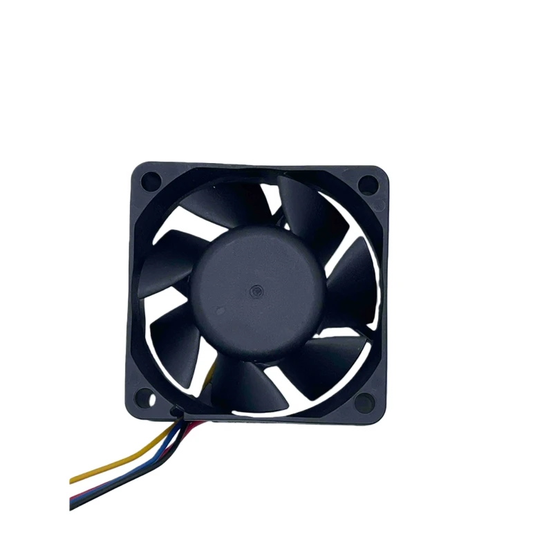 Ventilador de refrigeración con control de temperatura PWM de 4 cables, 6cm, 6025, 12V, 0,35a, con doble rodamiento de bolas, ventilador con caja de fuente de alimentación - imagen 3