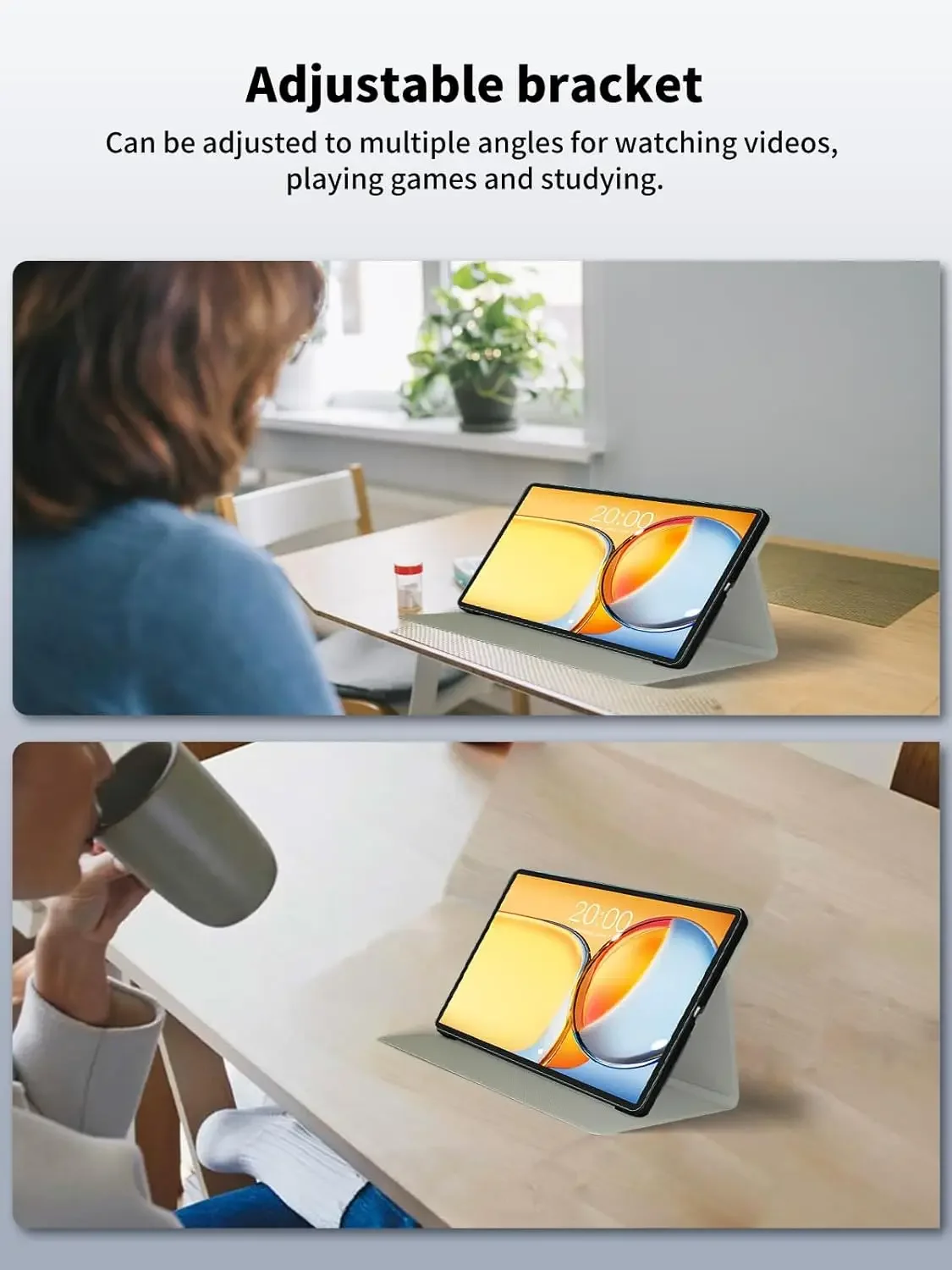 Business Tablet Cover for Teclast T50HD T50Max 2024 Case 11" Pu Leather with Soft Backshell Multi-Angles Stand for T50Plus 2024 - imagen 5