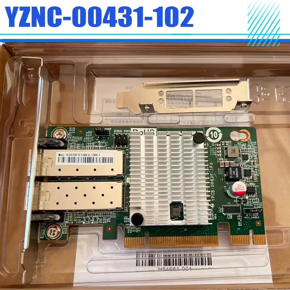 YZNC-00431-102 Puerto óptico de 10 GB X710DA2 FTX710-BM2 Tarjeta de red de doble puerto de 10 Gigabit 82599ES