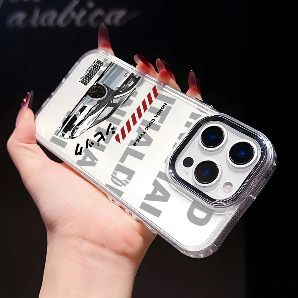 Funda de teléfono con inicial de Anime D para Samsung Galaxy S25 Edge S24 S23 S22 S21 S20 FE Ultra Plus 5G, funda transparente de lujo - imagen 3