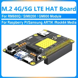 Raspberry Pi HAT LTE 4G/5G M.2 compatible con 5/4B/3B/2/B