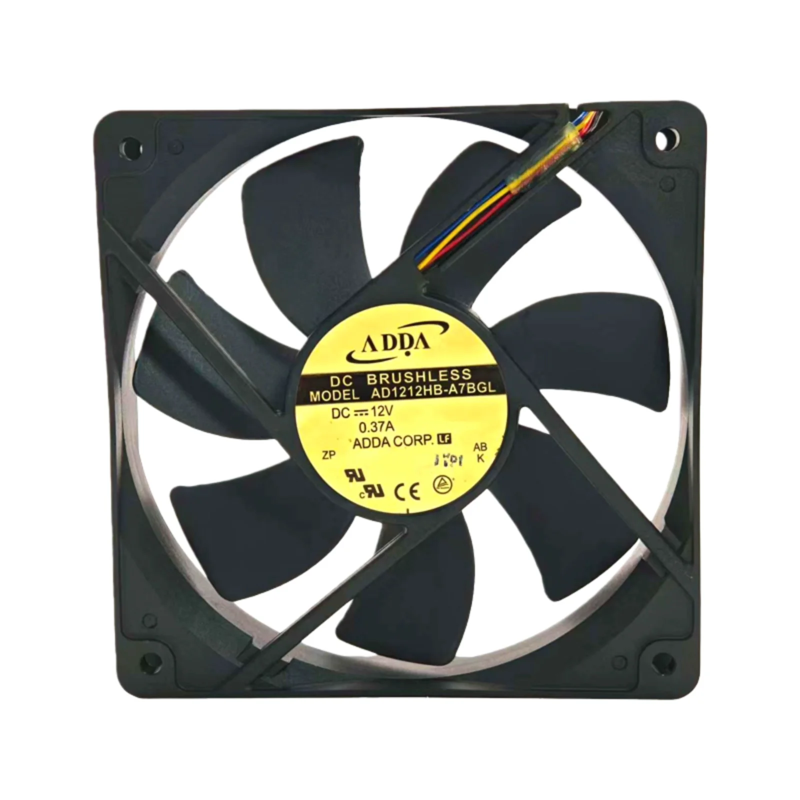 Para ADDA Original AD1212HB-A7BGL DC 12V 0.37A 12025 120x120x25mm ventilador de refrigeración de doble bola 85.2CFM ventilador Industrial de alto flujo de aire - imagen 2