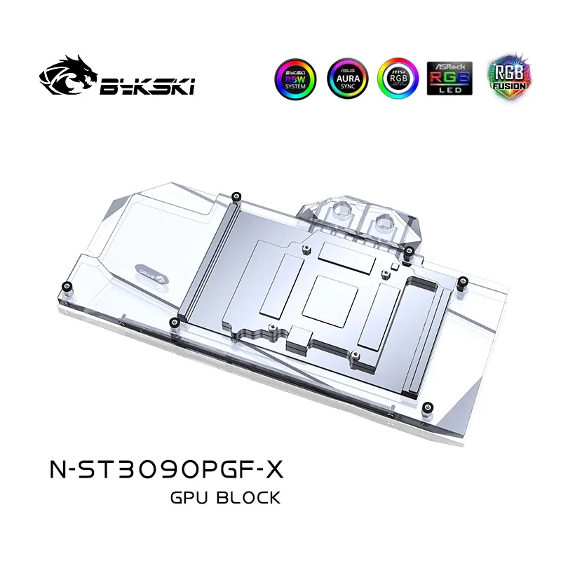 Bykski N-ST3090PGF-X bloque de agua para ZOTAC RTX 3080 3090 PGF/AMP Core Extreme Holo tarjeta GPU/cubierta completa radiador enfriador de cobre
