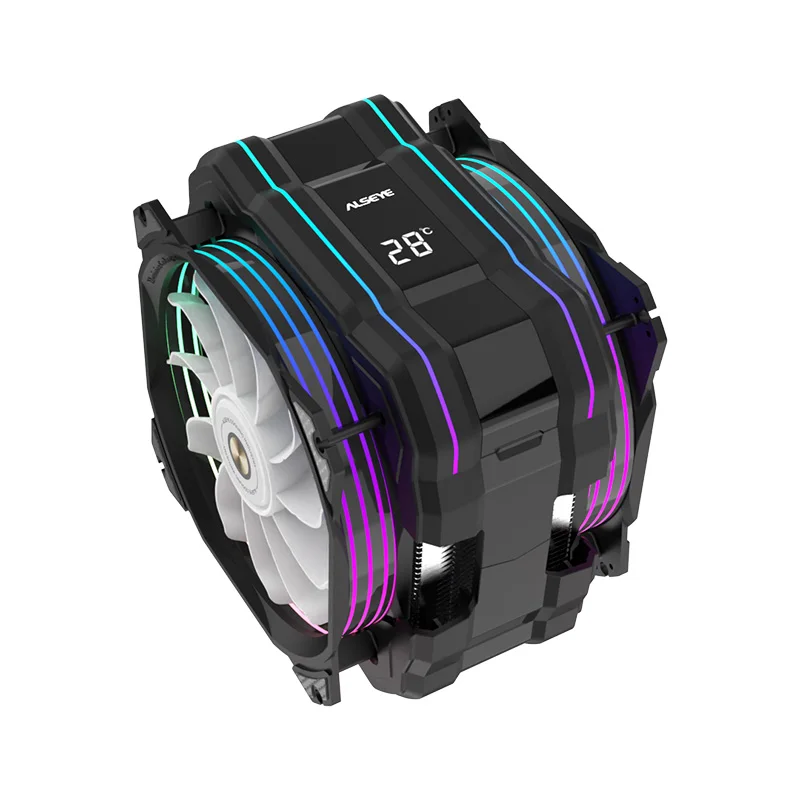 ALSEYE Disipador CPU ARGB 120mm PWM 6 Heatpipes Intel LGA1700 - imagen 4