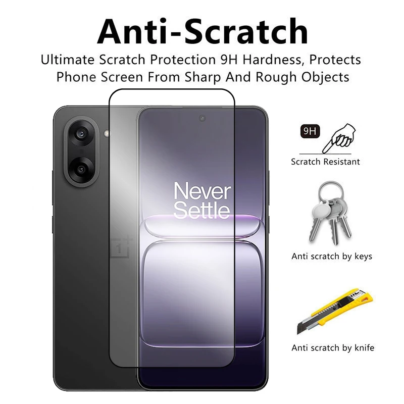 6 en 1 para OnePlus Nord CE5 5G vidrio para OnePlus Nord CE5 vidrio templado 2.5D Protector de pantalla de cubierta completa para película de lente Nord CE5 - imagen 5