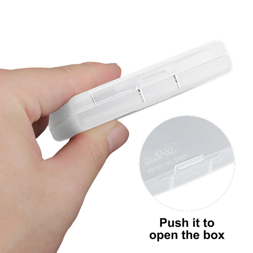 Caja de almacenamiento de tarjetas de juego para SEGA, estuche de protección de cartucho GG, transparente, 50 piezas - imagen 4