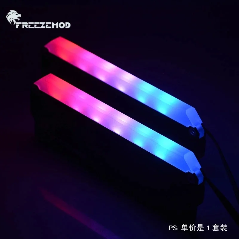 FREEZEMOD DDR5 Memory Vest Heatsink 5V ARGB 3PIN Motherboard AURA SYNC For Computer Water Cooler RAM 2 pcs - imagen 5