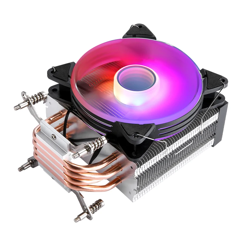 Disipador de calor para juegos QiuzAim Compatible xeon x79 x99 ventilador ARGB de 120mm 4/6 tubos de calor PC CPU Cooler instalación LGA2011 2066 115x1200 1700 i7 - imagen 3