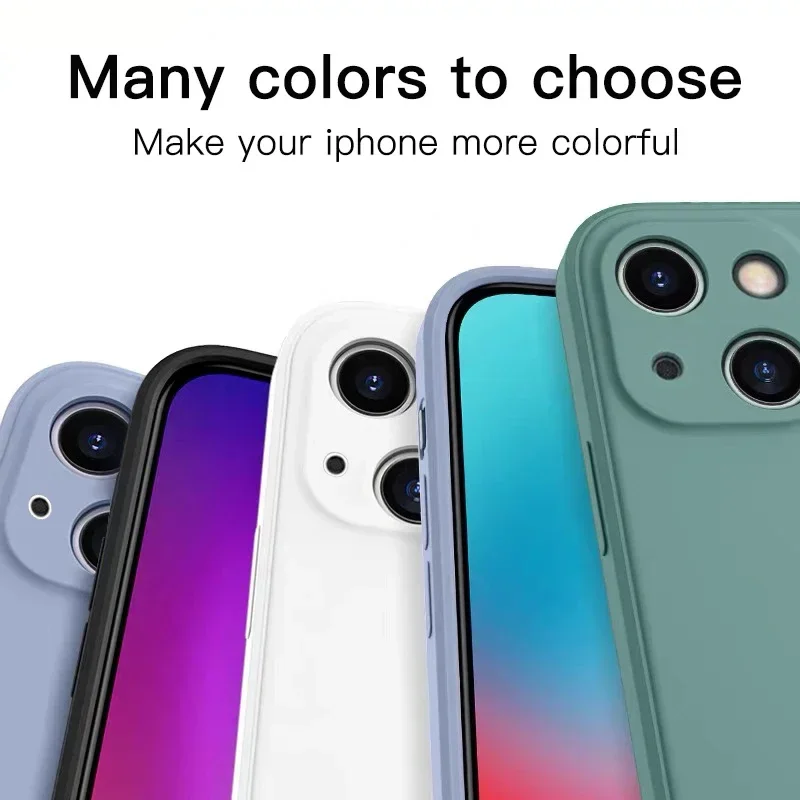 Funda Silicona Líquida iPhone 15/14/13 - Antigolpes Premium