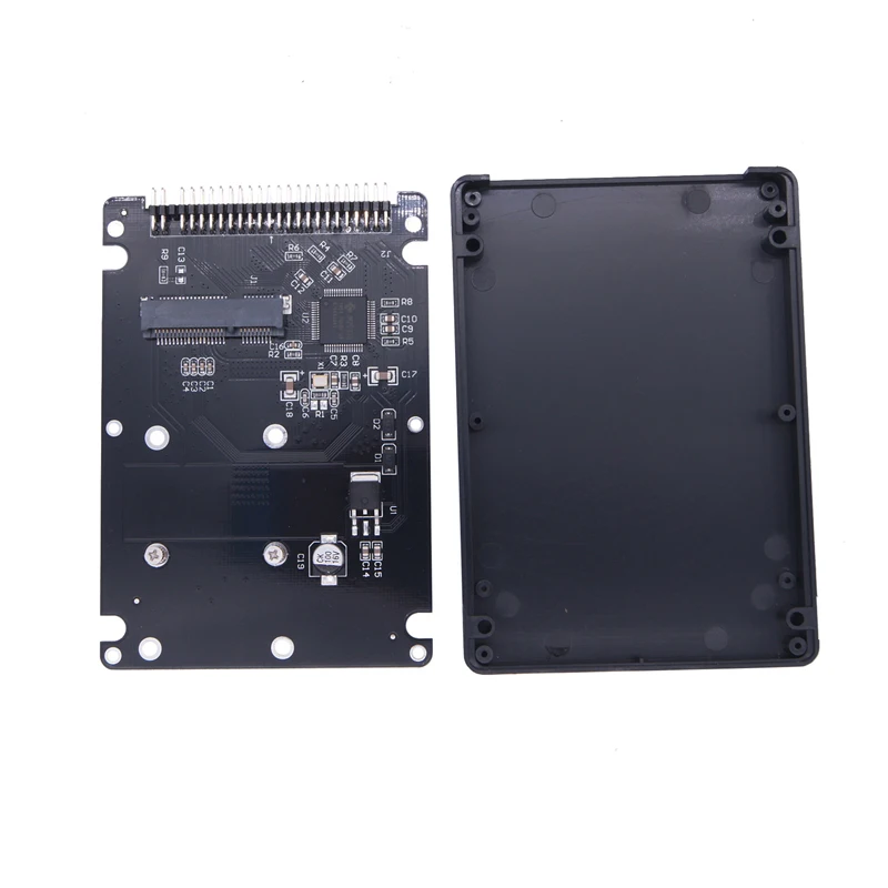 OULLX-carcasa de disco duro de alta velocidad, adaptador externo de estado sólido para PC y ordenador, M.2 NGFF MSATA a IDE de 2,5 pulgadas, 44 Pines, MINI PCI-E SSD