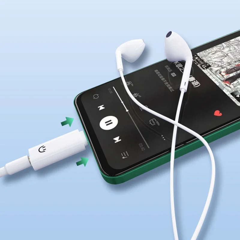 Adaptador de auriculares tipo c a 3,5mm, convertidor de Audio con conector Jack 3,5 USB C para iPhone 15 y Samsung, Conector de auriculares USB C a 3,5mm - imagen 2