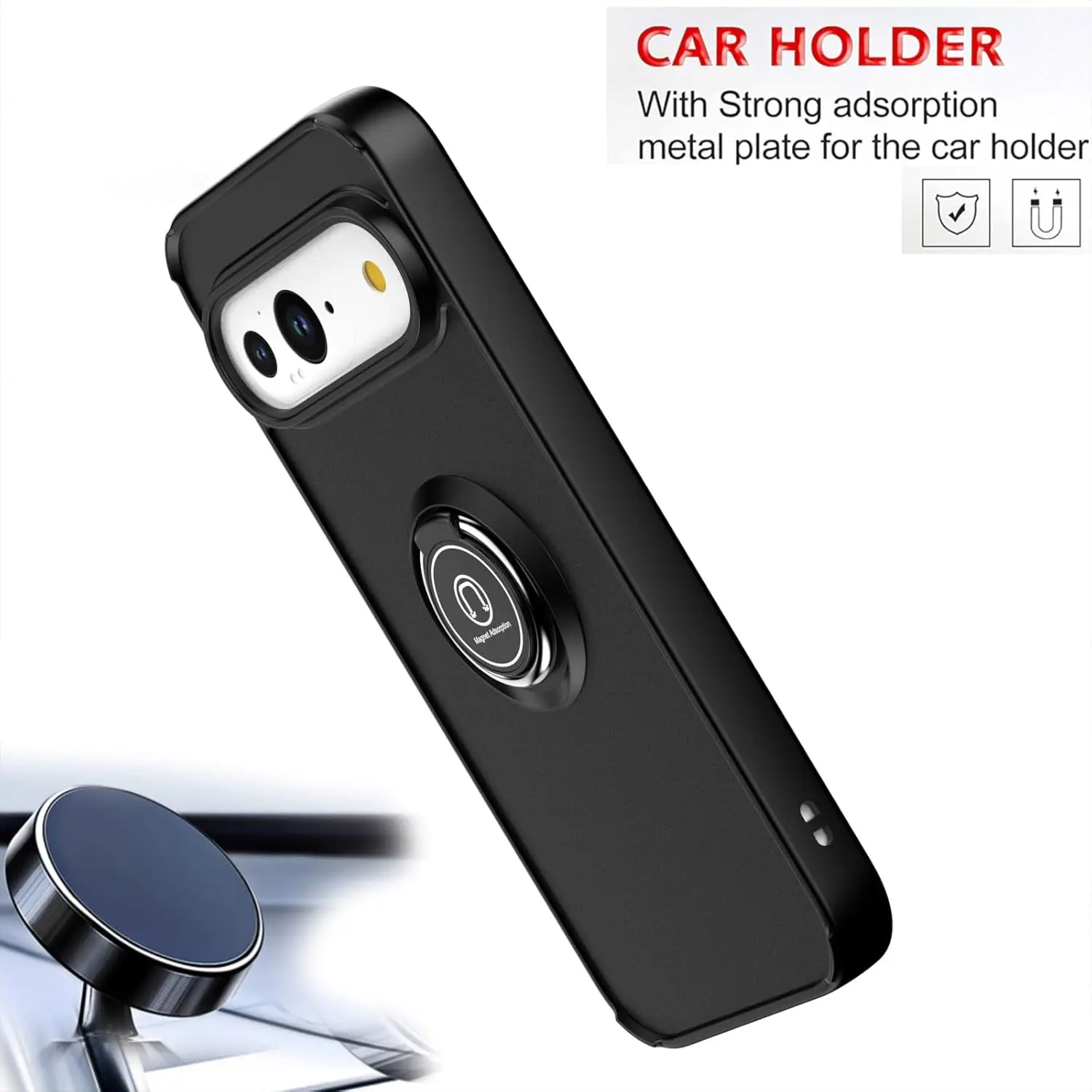 Funda mate armadura para Google Pixel 10 Pro XL 9 Pro 9A, anillo de cubierta, soporte magnético, carcasa a prueba de golpes, Fundas - imagen 3