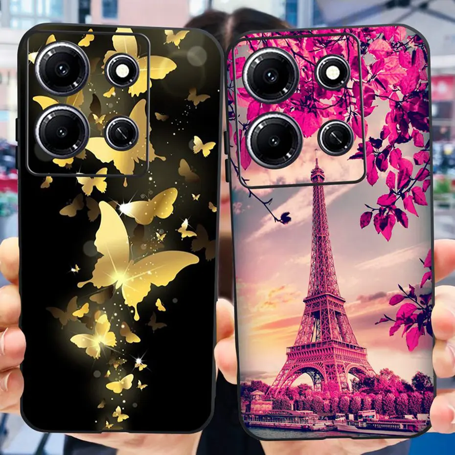 Funda de teléfono de mariposa a la moda para Infinix Note 30i Note30 Pro 2023, funda trasera de silicona suave TPU para Infinix Note 30 Pro Note30i - imagen 4