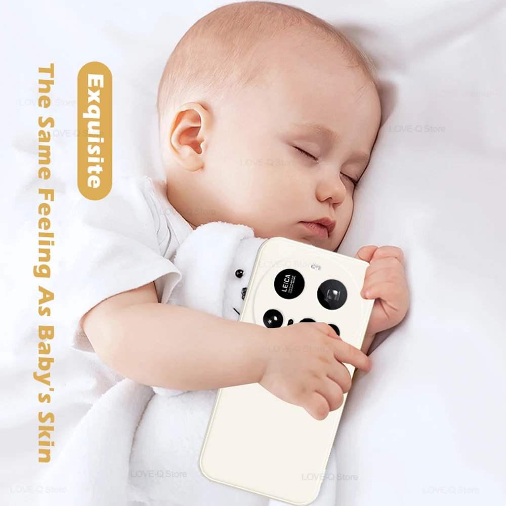 Funda de silicona líquida para Xiaomi, Protector de lente de cámara, carcasa trasera suave para Xiaomi Mi 15 Ultra Mi 15 Pro - imagen 5