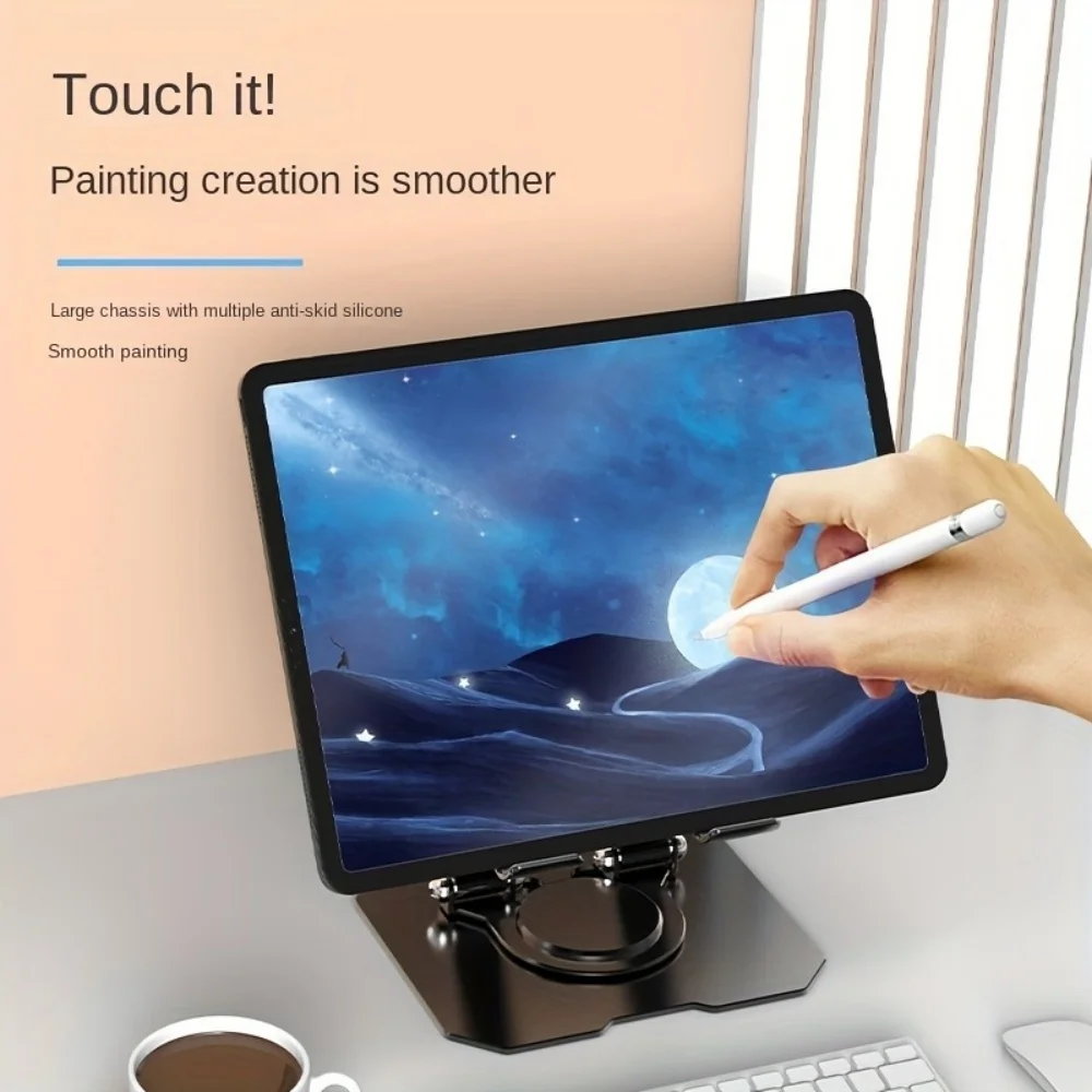 Soporte universal para tableta de metal 360 ° Soporte giratorio para iPad Air Mini soporte para tableta soporte ajustable Flexible para teléfono móvil - imagen 2