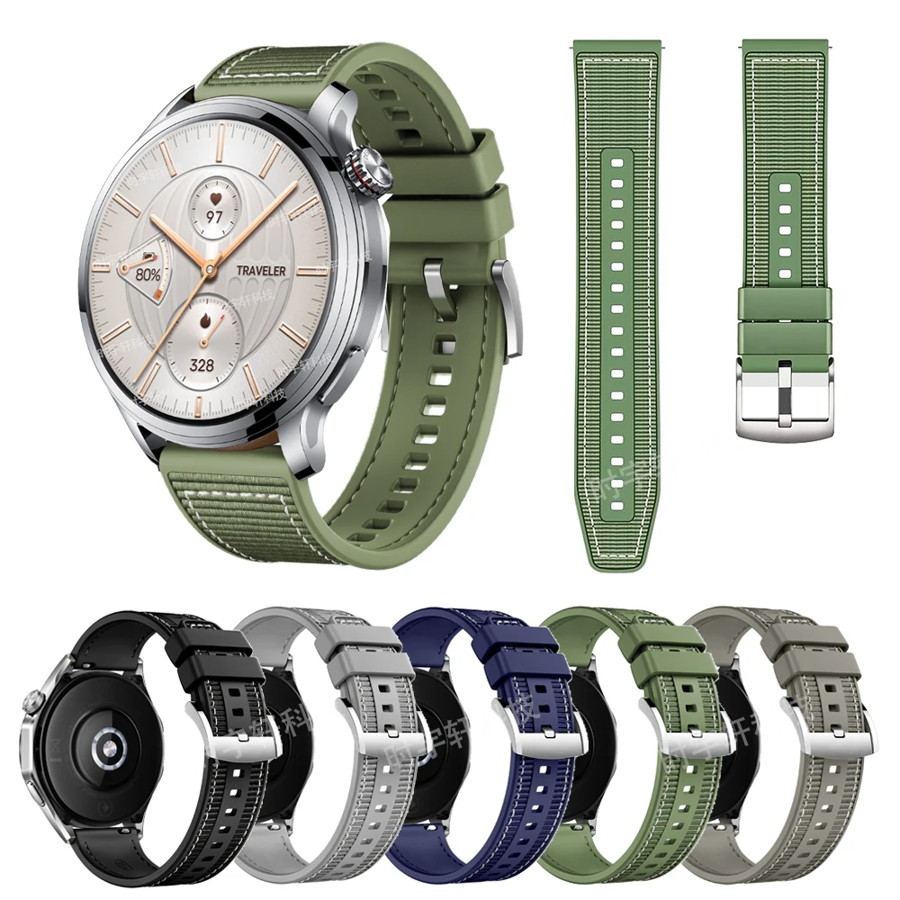 Correa de silicona y nailon para HONOR WATCH 4 Pro, pulsera deportiva inteligente para Honor Watch GS Pro/GS 3/Magic 2, 22mm, 46mm