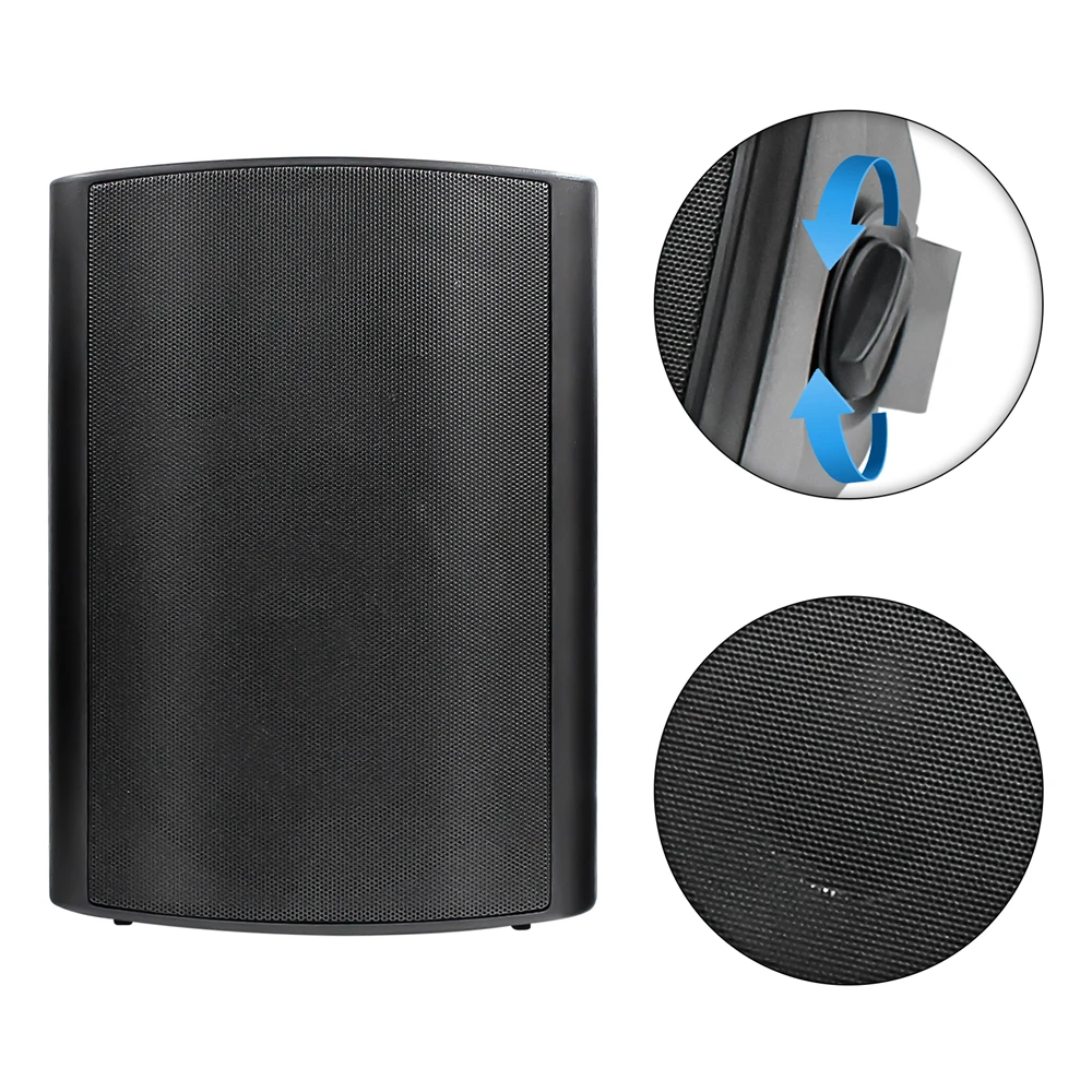 Herdio 2 uds 6,5 ''400W altavoces pasivos para exteriores con cable impermeable con altavoces de montaje en pared de graves potentes para Patio interior cubierto - imagen 5