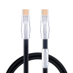 Mogami 2534 Cable USB-C HiFi plateado para auriculares, datos y audio