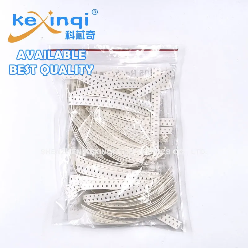 Juego de resistencias para manualidades, Kit surtido de resistencias 2000 SMD, 10R-0805 K Ohm 910 80 valores X 25 piezas muestra 10 5% 100 3,3 330 47 R K, 4,7 piezas - imagen 2
