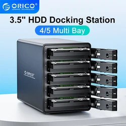 ORICO Docking Station RAID de 4/5 bahías para HDD/SSD SATA USB 3.0