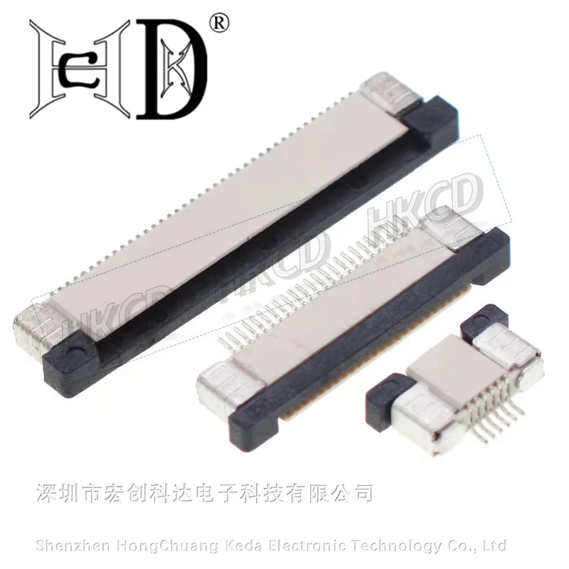 Conector de Cable plano FFC, enchufe de pantalla LCD, espaciado de 0,5 MM, tipo cajonera, conexión superior a conector FPC 19-45P, 10 Uds. - imagen 3