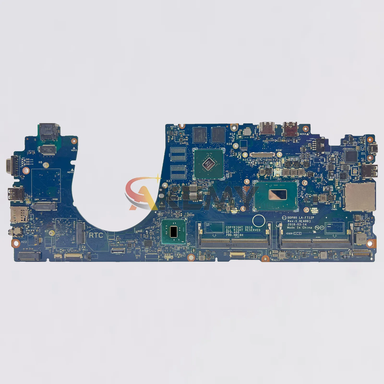 Para DELL Latitude 3530 5591 placa base de portátil LA-F712P 07TTKR 0T73CF 03YC67 0C38P6 i5 i7 8th CPU placa base 100% probada - imagen 3