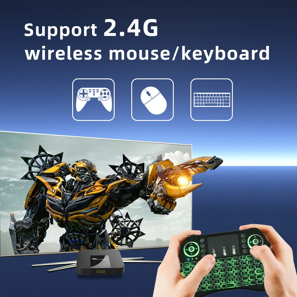 [Genuino] Super valor nuevo Android Smart TV Box TX Super 8K TV box mercado Global reproductor multimedia muestra 2GB 16GB Wifi TV decodificador - imagen 5