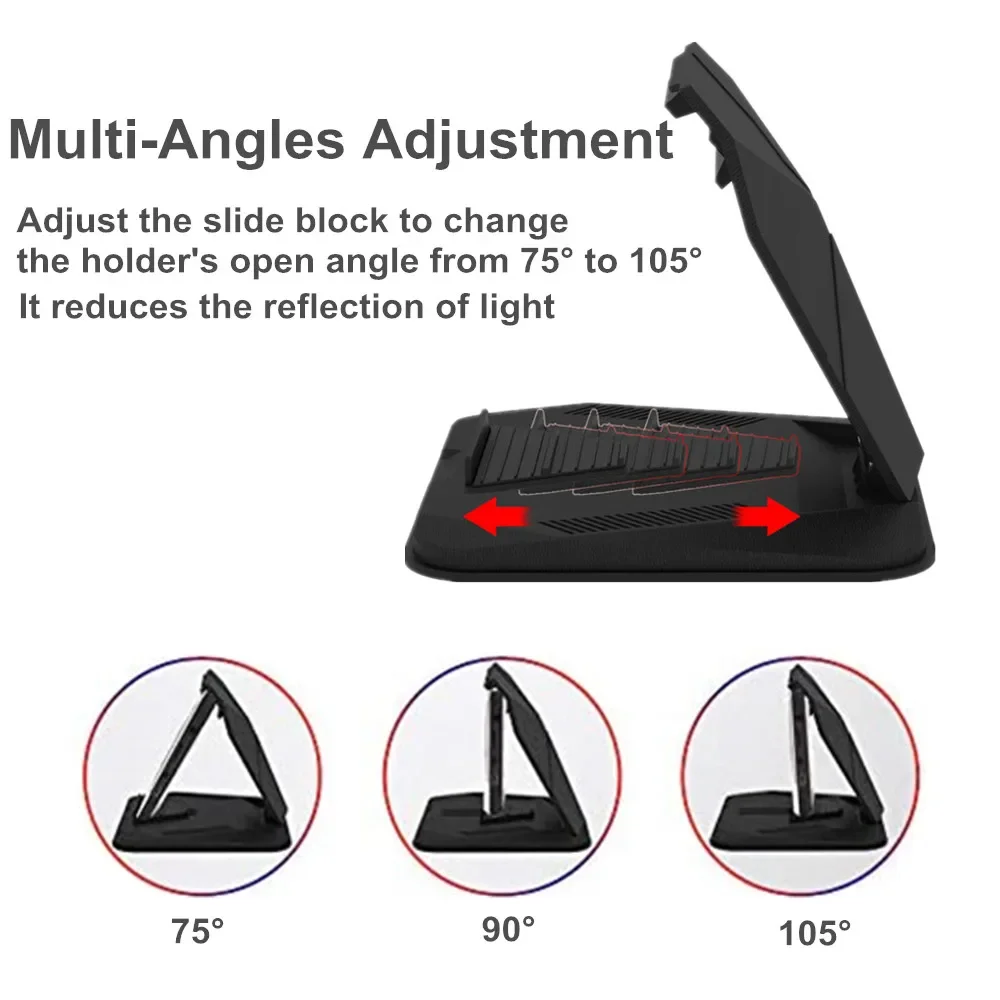 Soporte para teléfono para coche en el salpicadero, soportes para tableta y teléfono de 4,0 a 8 pulgadas en el coche para iPhone XR XS MAX iPad Mini GPS, soporte para teléfono para coche - imagen 5